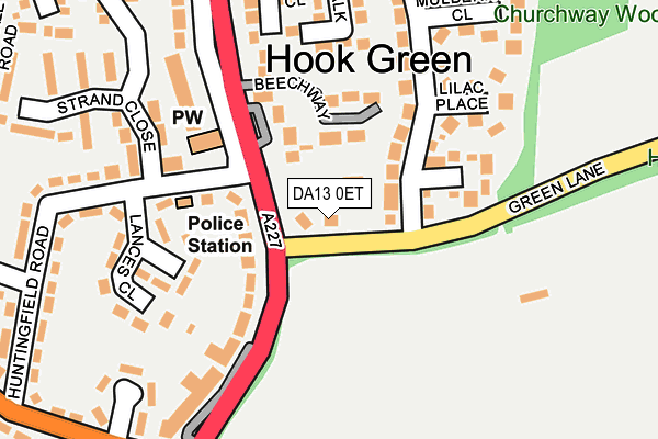 DA13 0ET map - OS OpenMap – Local (Ordnance Survey) DA13 0ET map - OS OpenMap – Local (Ordnance Survey)