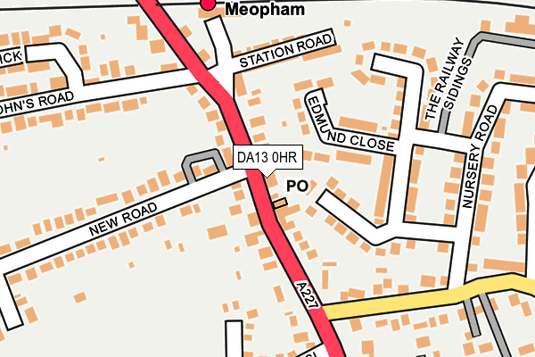 DA13 0HR map - OS OpenMap – Local (Ordnance Survey) DA13 0HR map - OS OpenMap – Local (Ordnance Survey)