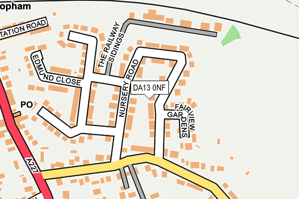 DA13 0NF map - OS OpenMap – Local (Ordnance Survey) DA13 0NF map - OS OpenMap – Local (Ordnance Survey)