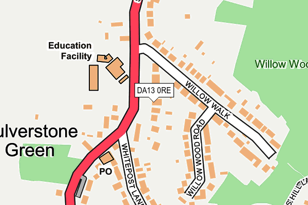 DA13 0RE map - OS OpenMap – Local (Ordnance Survey) DA13 0RE map - OS OpenMap – Local (Ordnance Survey)