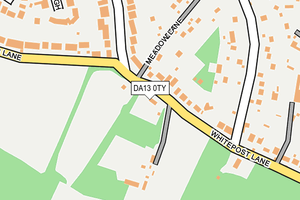 DA13 0TY map - OS OpenMap – Local (Ordnance Survey) DA13 0TY map - OS OpenMap – Local (Ordnance Survey)