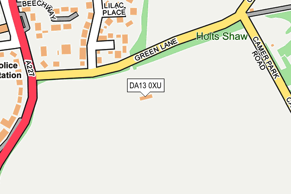 DA13 0XU map - OS OpenMap – Local (Ordnance Survey)