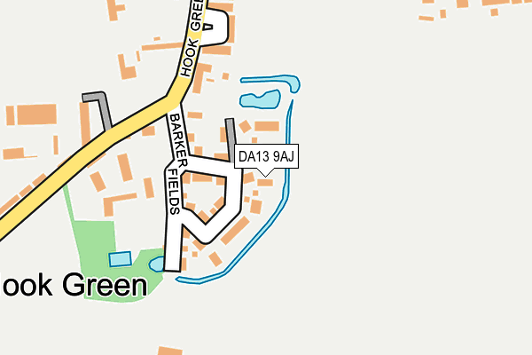 DA13 9AJ map - OS OpenMap – Local (Ordnance Survey) DA13 9AJ map - OS OpenMap – Local (Ordnance Survey)