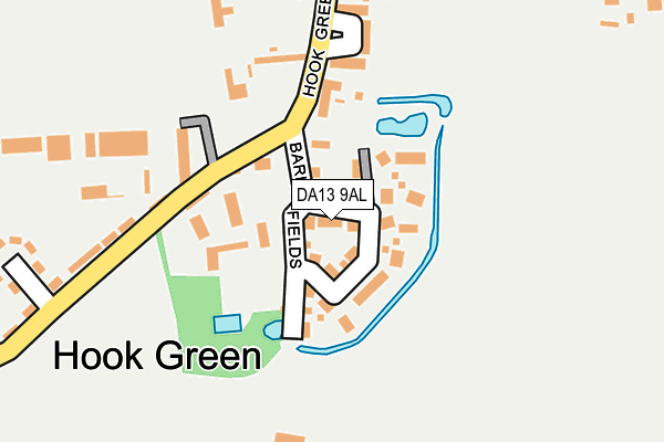 DA13 9AL map - OS OpenMap – Local (Ordnance Survey) DA13 9AL map - OS OpenMap – Local (Ordnance Survey)