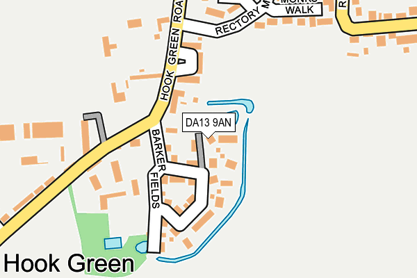 DA13 9AN map - OS OpenMap – Local (Ordnance Survey) DA13 9AN map - OS OpenMap – Local (Ordnance Survey)
