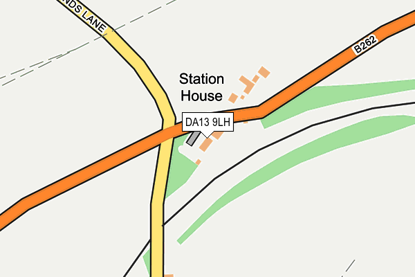 DA13 9LH map - OS OpenMap – Local (Ordnance Survey) DA13 9LH map - OS OpenMap – Local (Ordnance Survey)