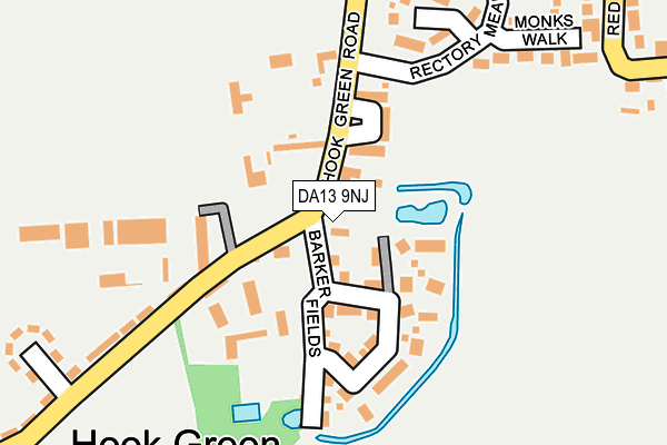 DA13 9NJ map - OS OpenMap – Local (Ordnance Survey) DA13 9NJ map - OS OpenMap – Local (Ordnance Survey)