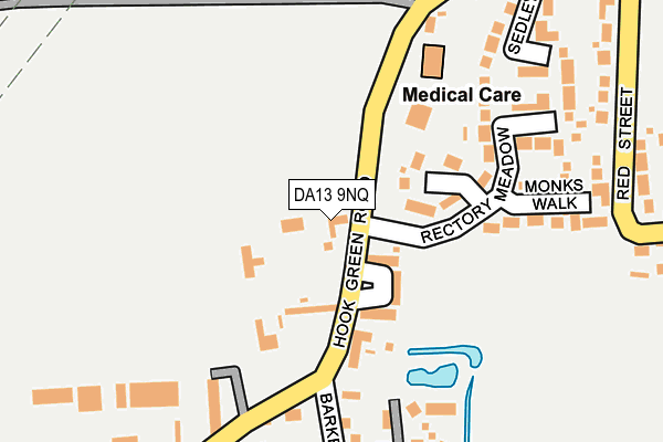 DA13 9NQ map - OS OpenMap – Local (Ordnance Survey) DA13 9NQ map - OS OpenMap – Local (Ordnance Survey)