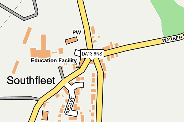 DA13 9NS map - OS OpenMap – Local (Ordnance Survey) DA13 9NS map - OS OpenMap – Local (Ordnance Survey)