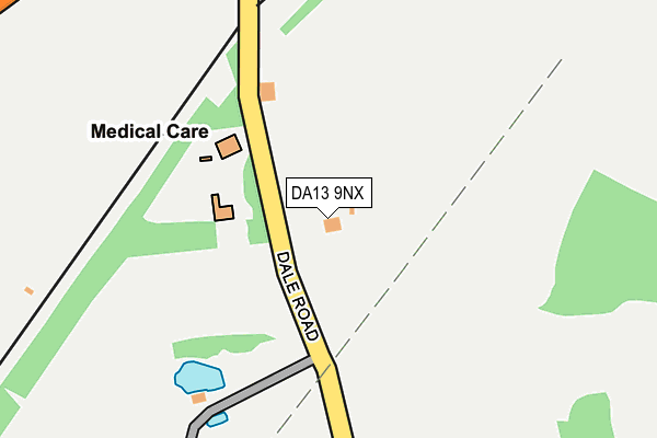 DA13 9NX map - OS OpenMap – Local (Ordnance Survey) DA13 9NX map - OS OpenMap – Local (Ordnance Survey)