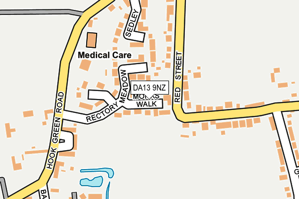 DA13 9NZ map - OS OpenMap – Local (Ordnance Survey) DA13 9NZ map - OS OpenMap – Local (Ordnance Survey)