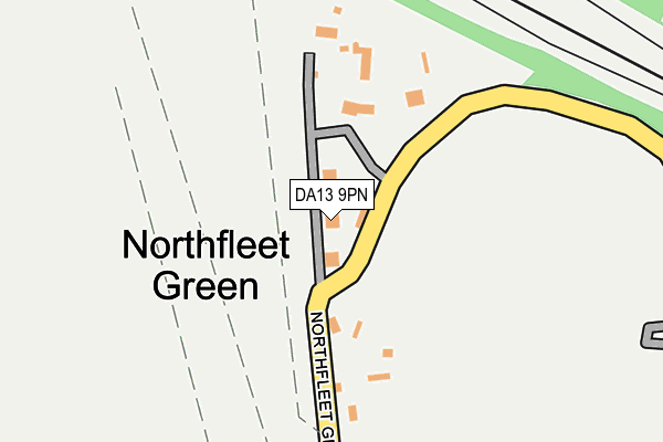 DA13 9PN map - OS OpenMap – Local (Ordnance Survey) DA13 9PN map - OS OpenMap – Local (Ordnance Survey)
