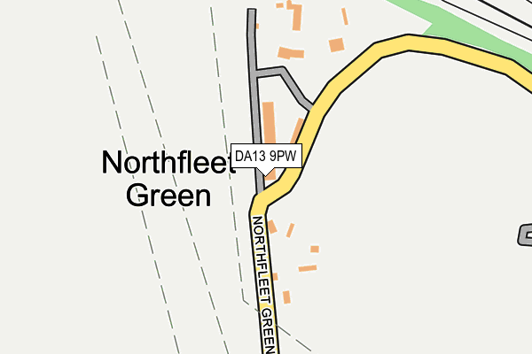 DA13 9PW map - OS OpenMap – Local (Ordnance Survey) DA13 9PW map - OS OpenMap – Local (Ordnance Survey)
