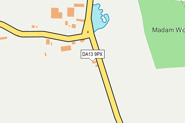 DA13 9PX map - OS OpenMap – Local (Ordnance Survey) DA13 9PX map - OS OpenMap – Local (Ordnance Survey)