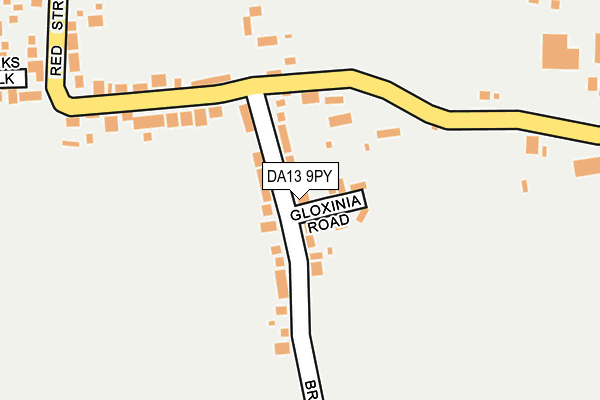 DA13 9PY map - OS OpenMap – Local (Ordnance Survey) DA13 9PY map - OS OpenMap – Local (Ordnance Survey)