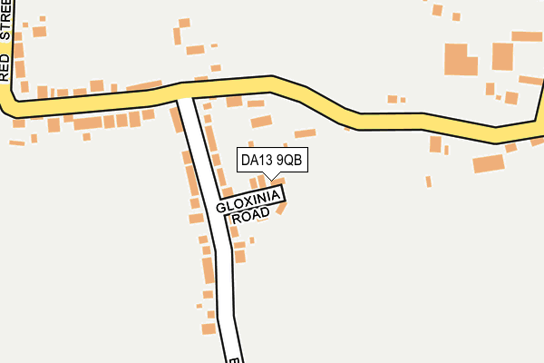 DA13 9QB map - OS OpenMap – Local (Ordnance Survey) DA13 9QB map - OS OpenMap – Local (Ordnance Survey)