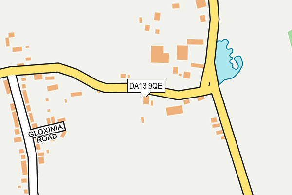 DA13 9QE map - OS OpenMap – Local (Ordnance Survey) DA13 9QE map - OS OpenMap – Local (Ordnance Survey)