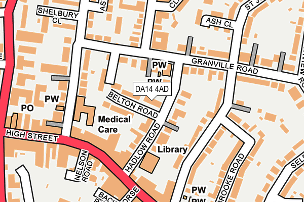 DA14 4AD map - OS OpenMap – Local (Ordnance Survey) DA14 4AD map - OS OpenMap – Local (Ordnance Survey)