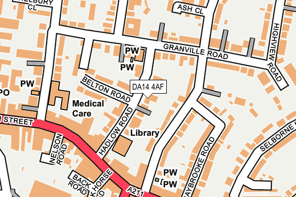 DA14 4AF map - OS OpenMap – Local (Ordnance Survey) DA14 4AF map - OS OpenMap – Local (Ordnance Survey)