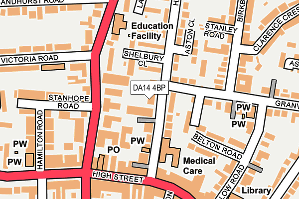 DA14 4BP map - OS OpenMap – Local (Ordnance Survey) DA14 4BP map - OS OpenMap – Local (Ordnance Survey)