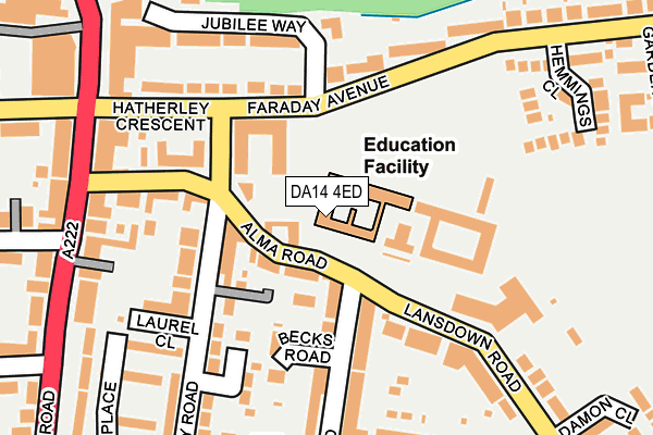 DA14 4ED map - OS OpenMap – Local (Ordnance Survey) DA14 4ED map - OS OpenMap – Local (Ordnance Survey)