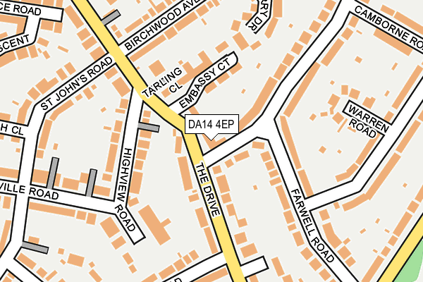 DA14 4EP map - OS OpenMap – Local (Ordnance Survey) DA14 4EP map - OS OpenMap – Local (Ordnance Survey)