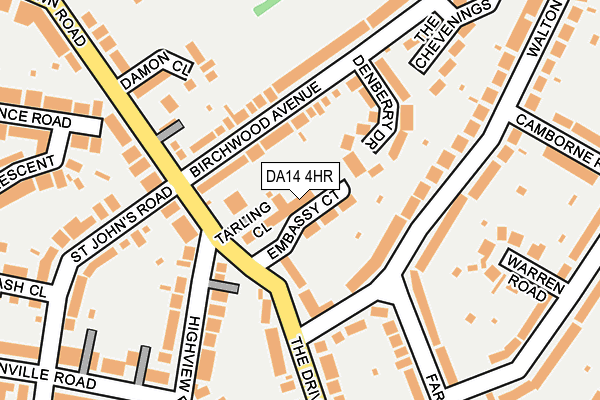 DA14 4HR map - OS OpenMap – Local (Ordnance Survey) DA14 4HR map - OS OpenMap – Local (Ordnance Survey)