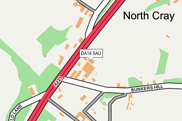 DA14 5AU map - OS OpenMap – Local (Ordnance Survey) DA14 5AU map - OS OpenMap – Local (Ordnance Survey)