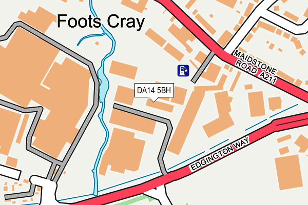 DA14 5BH map - OS OpenMap – Local (Ordnance Survey) DA14 5BH map - OS OpenMap – Local (Ordnance Survey)