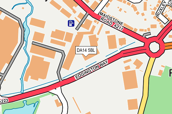 DA14 5BL map - OS OpenMap – Local (Ordnance Survey) DA14 5BL map - OS OpenMap – Local (Ordnance Survey)