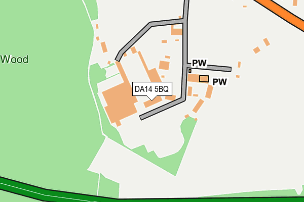 DA14 5BQ map - OS OpenMap – Local (Ordnance Survey) DA14 5BQ map - OS OpenMap – Local (Ordnance Survey)