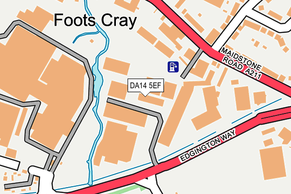 DA14 5EF map - OS OpenMap – Local (Ordnance Survey) DA14 5EF map - OS OpenMap – Local (Ordnance Survey)