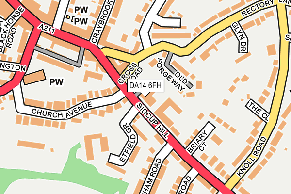 DA14 6FH map - OS OpenMap – Local (Ordnance Survey) DA14 6FH map - OS OpenMap – Local (Ordnance Survey)