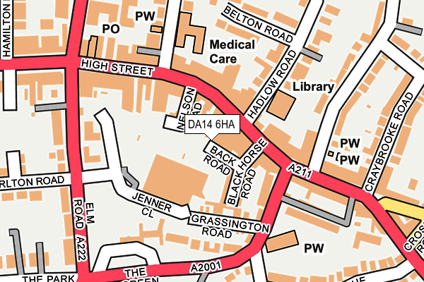 DA14 6HA map - OS OpenMap – Local (Ordnance Survey) DA14 6HA map - OS OpenMap – Local (Ordnance Survey)