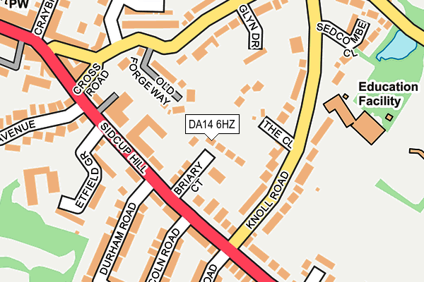 DA14 6HZ map - OS OpenMap – Local (Ordnance Survey) DA14 6HZ map - OS OpenMap – Local (Ordnance Survey)