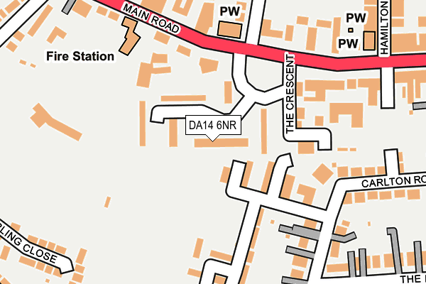 DA14 6NR map - OS OpenMap – Local (Ordnance Survey)
