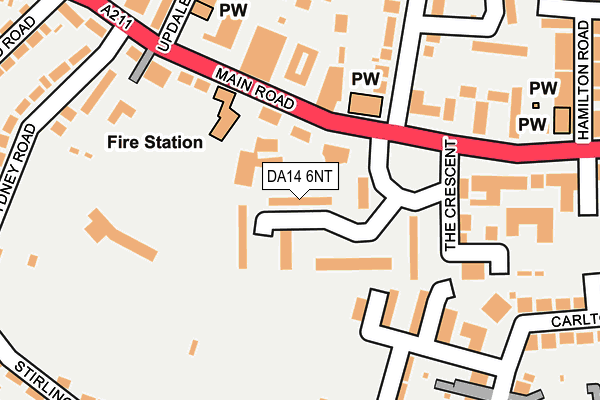 DA14 6NT map - OS OpenMap – Local (Ordnance Survey)