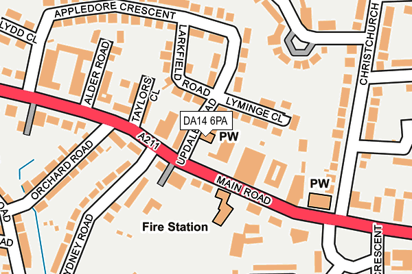 DA14 6PA map - OS OpenMap – Local (Ordnance Survey) DA14 6PA map - OS OpenMap – Local (Ordnance Survey)
