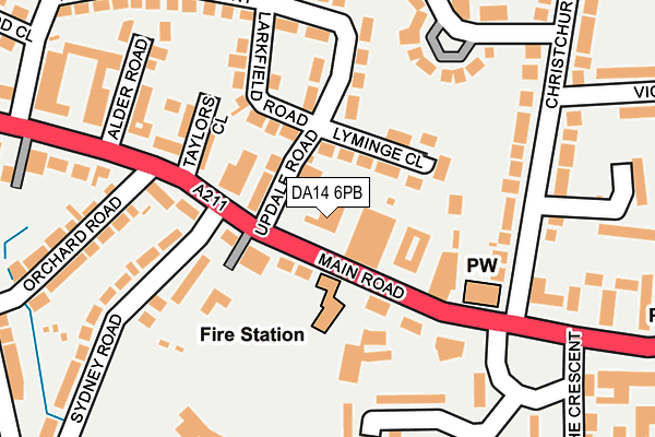 DA14 6PB map - OS OpenMap – Local (Ordnance Survey) DA14 6PB map - OS OpenMap – Local (Ordnance Survey)