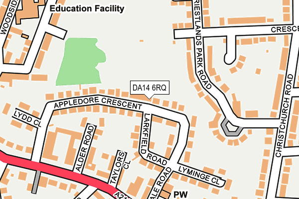 DA14 6RQ map - OS OpenMap – Local (Ordnance Survey) DA14 6RQ map - OS OpenMap – Local (Ordnance Survey)