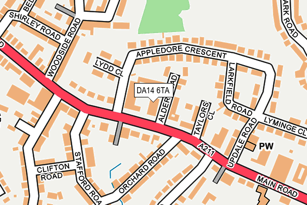 DA14 6TA map - OS OpenMap – Local (Ordnance Survey) DA14 6TA map - OS OpenMap – Local (Ordnance Survey)