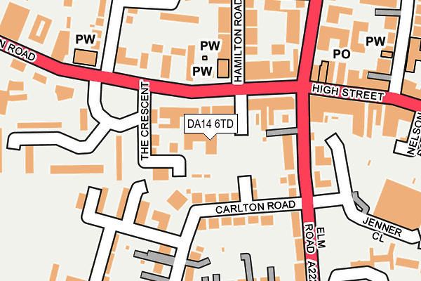 DA14 6TD map - OS OpenMap – Local (Ordnance Survey) DA14 6TD map - OS OpenMap – Local (Ordnance Survey)