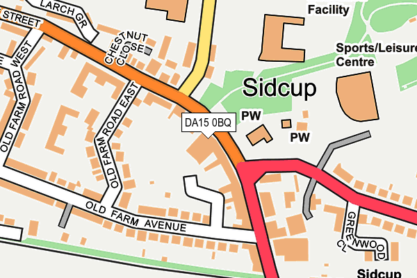 DA15 0BQ map - OS OpenMap – Local (Ordnance Survey) DA15 0BQ map - OS OpenMap – Local (Ordnance Survey)