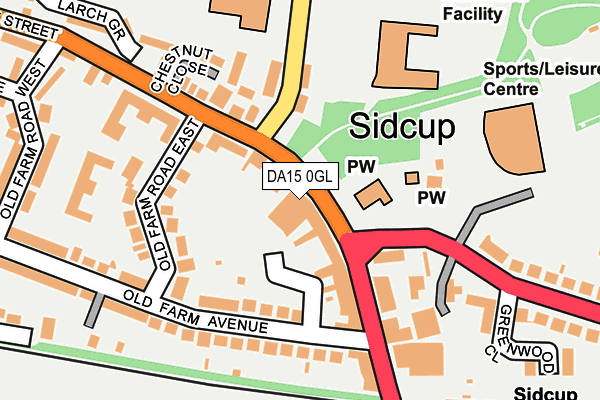 DA15 0GL map - OS OpenMap – Local (Ordnance Survey) DA15 0GL map - OS OpenMap – Local (Ordnance Survey)