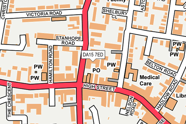DA15 7ED map - OS OpenMap – Local (Ordnance Survey) DA15 7ED map - OS OpenMap – Local (Ordnance Survey)