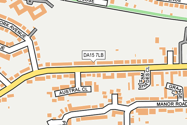 DA15 7LB map - OS OpenMap – Local (Ordnance Survey) DA15 7LB map - OS OpenMap – Local (Ordnance Survey)