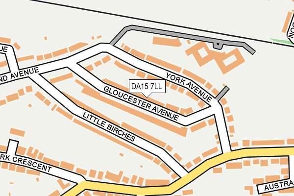 DA15 7LL map - OS OpenMap – Local (Ordnance Survey) DA15 7LL map - OS OpenMap – Local (Ordnance Survey)