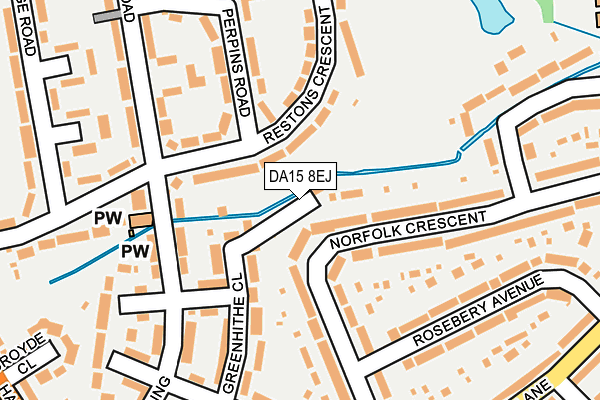 DA15 8EJ map - OS OpenMap – Local (Ordnance Survey) DA15 8EJ map - OS OpenMap – Local (Ordnance Survey)