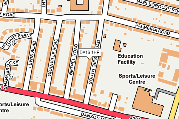 DA16 1HP map - OS OpenMap – Local (Ordnance Survey) DA16 1HP map - OS OpenMap – Local (Ordnance Survey)