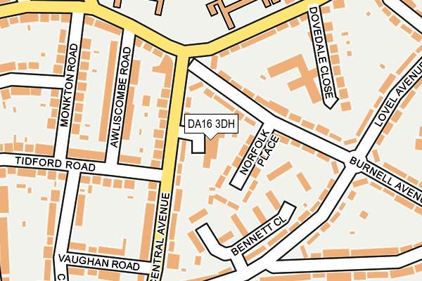 DA16 3DH map - OS OpenMap – Local (Ordnance Survey) DA16 3DH map - OS OpenMap – Local (Ordnance Survey)